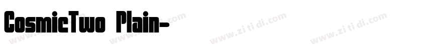 CosmicTwo Plain字体转换
